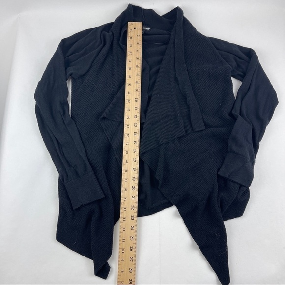 A.N.A A New Approach Cardigan Wrap Sweater Womens Large Black Long Sleeve - Picture 5 of 7